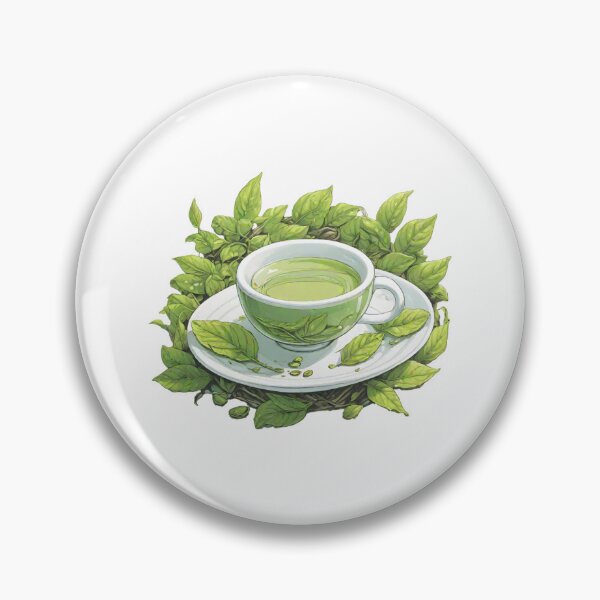 Item preview, Cup of Green Tea - Leaf Wreath Tea Art designed and sold by Jackson-Will.