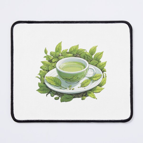 Item preview, Cup of Green Tea - Leaf Wreath Tea Art designed and sold by Jackson-Will.