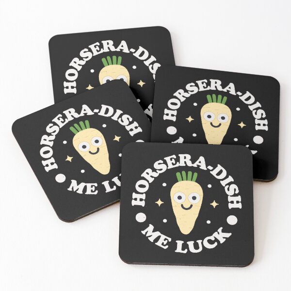 Item preview, Horsera-dish Me Luck - Funny Root Vegetable Pun Lover designed and sold by TomThornton.