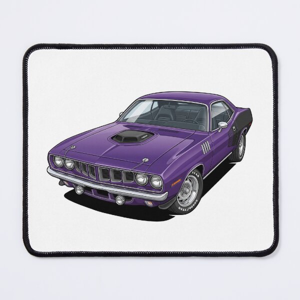 Item preview, 1971 In-Violet Plymouth Hemi 'Cuda Shaker Hood Muscle Car Sticker designed and sold by Fixnovaguide.