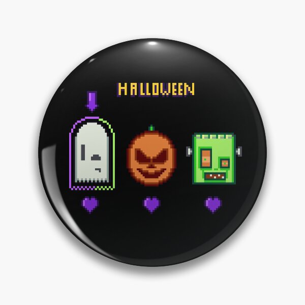 Item preview, Halloween Character Select - Ghost Pumpkin Frankenstein Pixel Arcade designed and sold by RetroRlx.