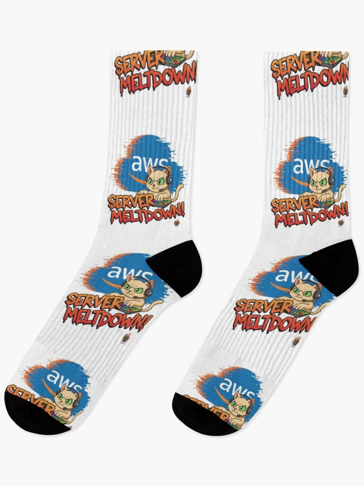 Thumbnail 1 of 5, Socks, Server Meltdown Cat - Coding Cat Programmer designed and sold by Jackson-Will.