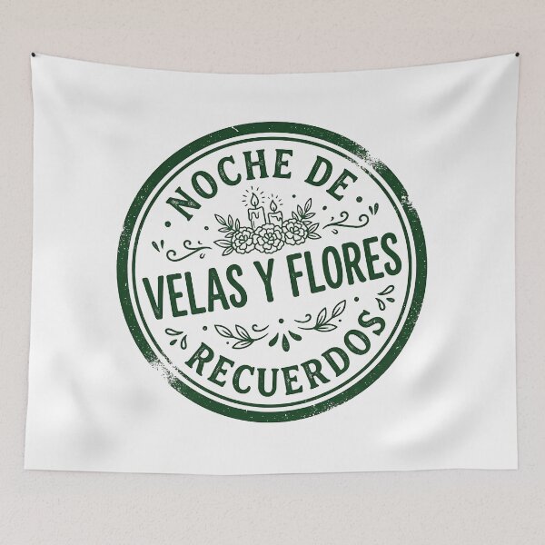 Item preview, Velas Y Flores Noche De Recuerdos Stamp designed and sold by Stamped_Style.