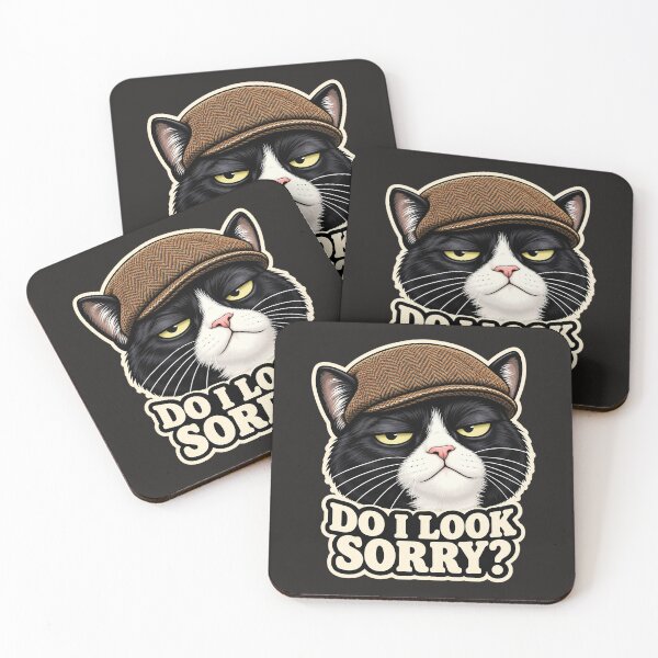 Item preview, Do I Look Sorry? - Domestic Cat Chaos/Funny Sarcastic Tuxedo Cat Design  designed and sold by Halejo68.