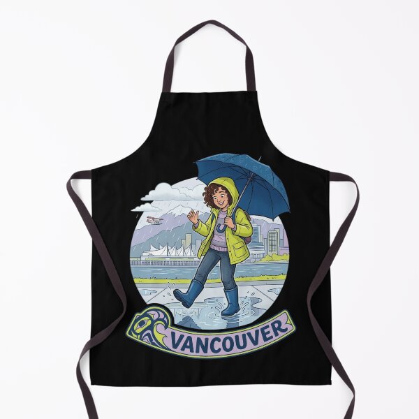 Item preview, Vancouver Rainy Day Puddle Splashing Cartoon designed and sold by mood-draftsman.