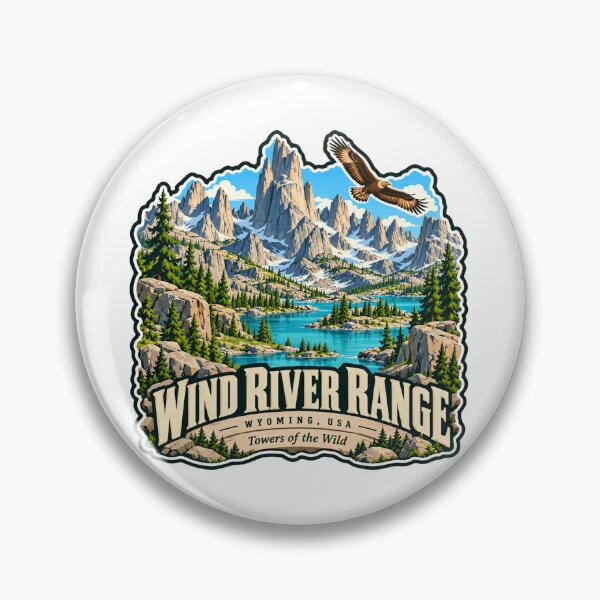 Item preview, Wind River Range Wyoming USA Towers Of The Wild Mountain Hiking Explorer Adventure designed and sold by JasonStars123.