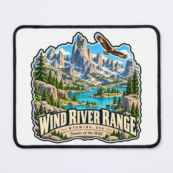 Item preview, Wind River Range Wyoming USA Towers Of The Wild Mountain Hiking Explorer Adventure designed and sold by JasonStars123.