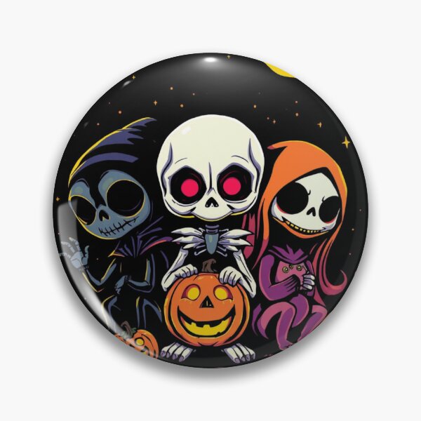 Item preview, Cute Chibi Halloween Skeleton Crew designed and sold by ERODED SELF.