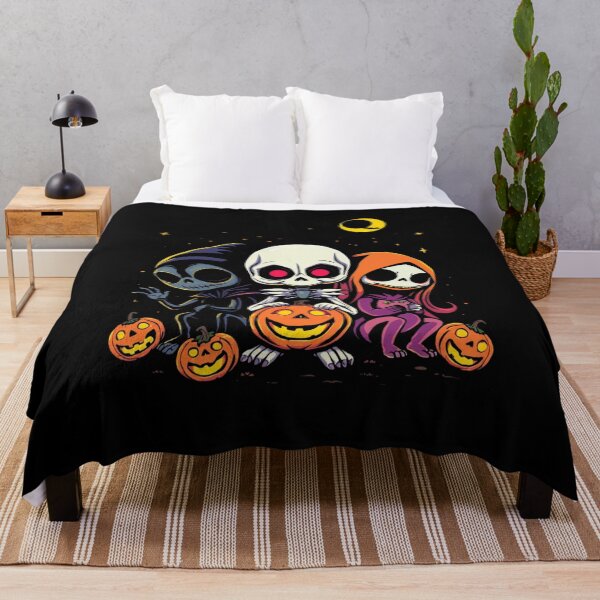 Item preview, Cute Chibi Halloween Skeleton Crew designed and sold by ERODED SELF.