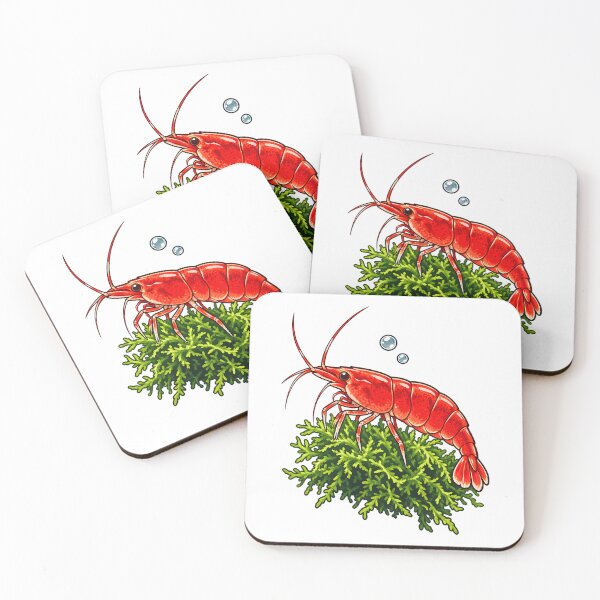 Item preview, Cherry Shrimp on Java Moss designed and sold by Philippa Shop.