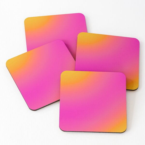 Item preview, Nostalgic Abstract Vibrant Pink and Yellow Gradient designed and sold by Retro-Siren.