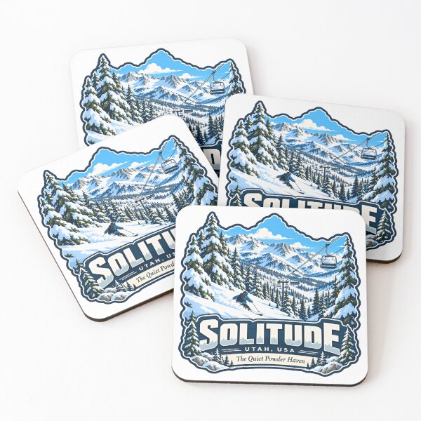 Item preview, Solitude Utah USA The Quiet Powder Haven Skiing Snowboarding Winter Mountain Resort Skier designed and sold by JasonStars123.