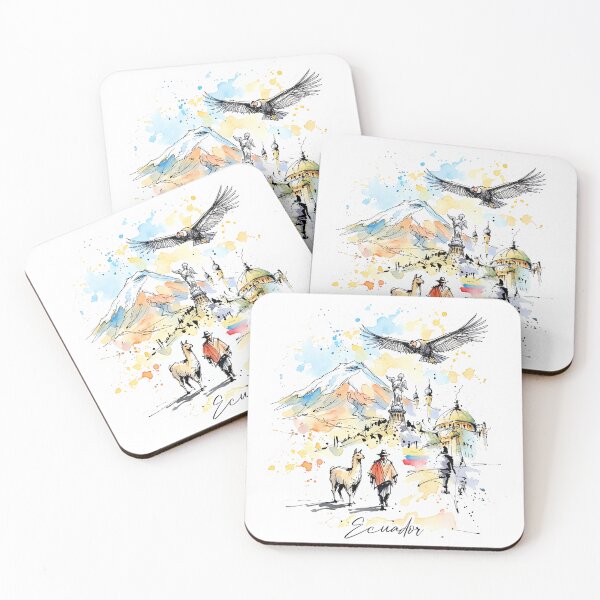 Item preview, Andean Ecuador Watercolor Travel Adventure designed and sold by EdwinkOne.
