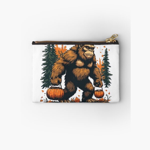 Item preview, Retro Bigfoot Sasquatch Carrying Scary Halloween Pumpkin designed and sold by AWADHESH  CHAURASIA.