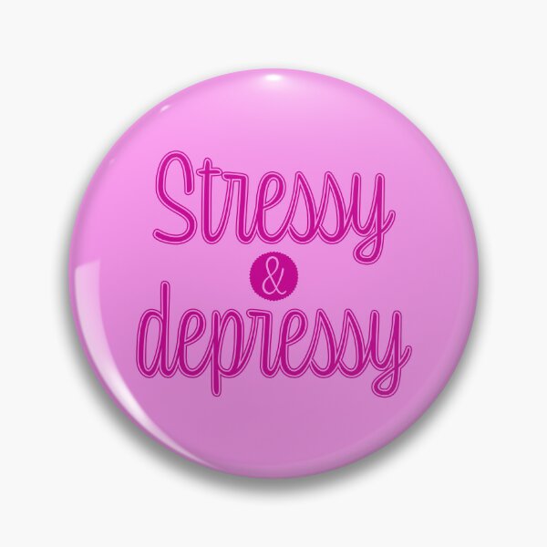 Item preview, Stressy and Depressy - Fuchsia designed and sold by sillyjess.