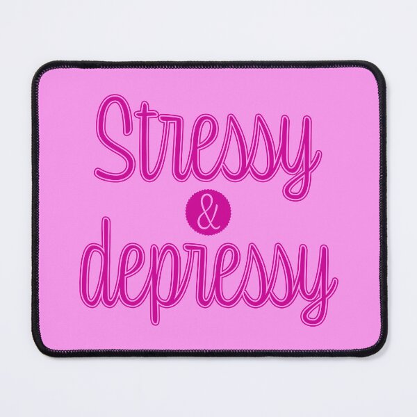 Item preview, Stressy and Depressy - Fuchsia designed and sold by sillyjess.