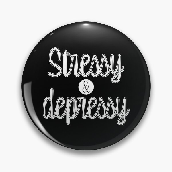 Item preview, Stressy and Depressy - White designed and sold by sillyjess.