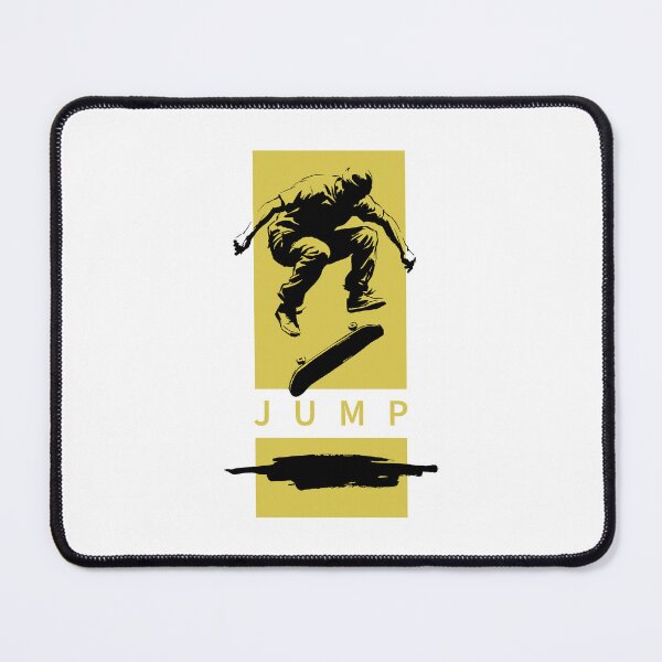 Item preview, Skateboarding Ollie Jump Silhouette Yellow Streetwear Skater Graphic designed and sold by KiwiRider.