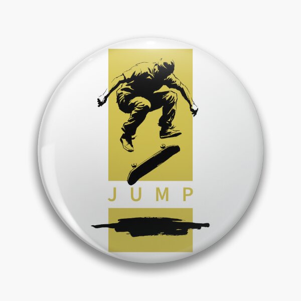 Item preview, Skateboarding Ollie Jump Silhouette Yellow Streetwear Skater Graphic designed and sold by KiwiRider.