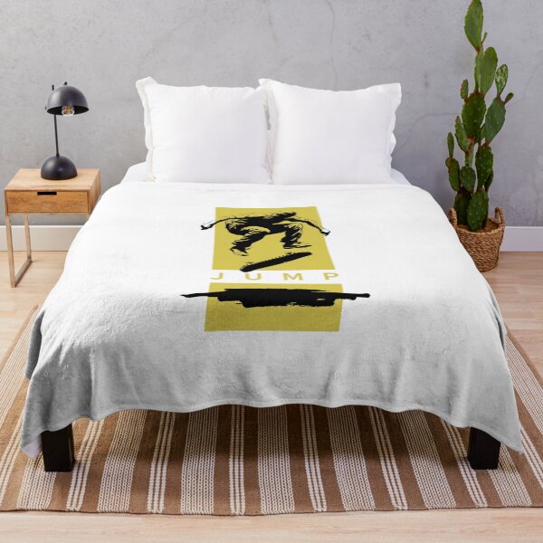 Item preview, Skateboarding Ollie Jump Silhouette Yellow Streetwear Skater Graphic designed and sold by KiwiRider.