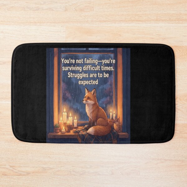 Item preview, "You're Surviving Difficult Times" Rainy Window Cat designed and sold by sormangalway7.