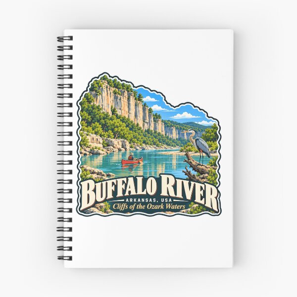 Item preview, Buffalo River Arkansas USA Cliffs Of The Ozark Waters National River Travel designed and sold by JasonStars123.