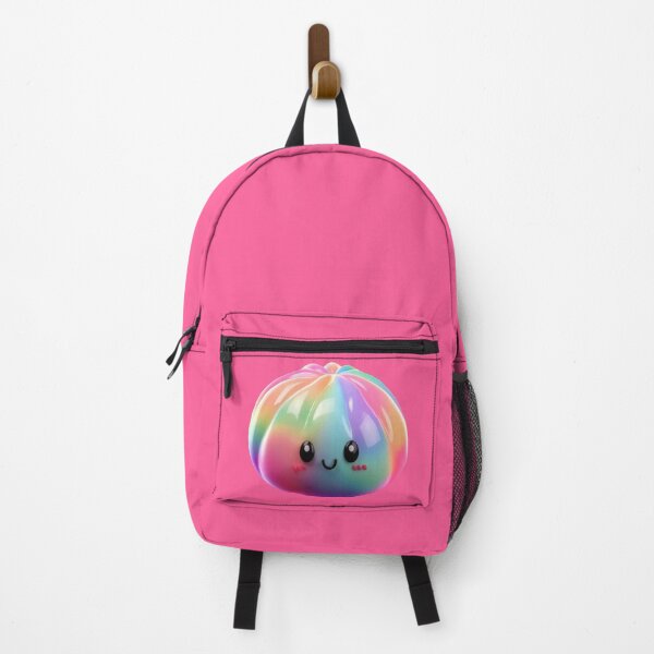Item preview, Neon Rainbow Squishy Dumpling – Glossy Kawaii Stress Toy designed and sold by EmeraldeaArt.