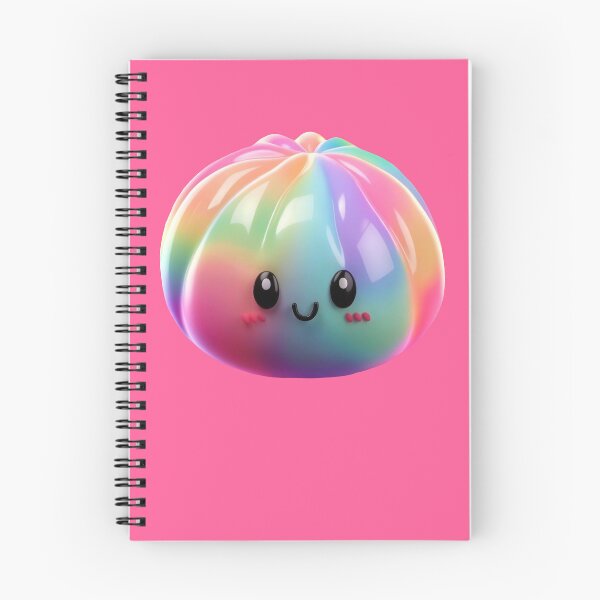 Item preview, Neon Rainbow Squishy Dumpling – Glossy Kawaii Stress Toy designed and sold by EmeraldeaArt.