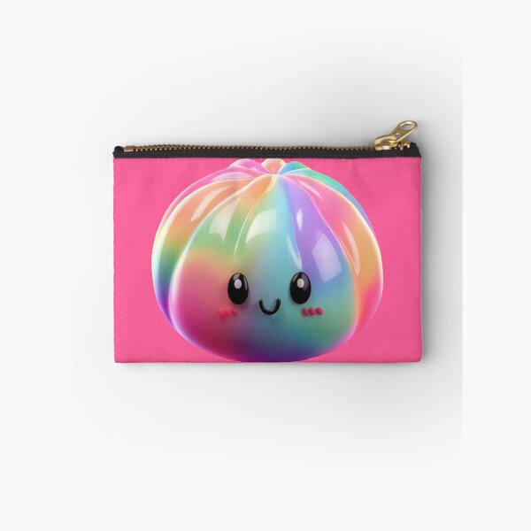Item preview, Neon Rainbow Squishy Dumpling – Glossy Kawaii Stress Toy designed and sold by EmeraldeaArt.