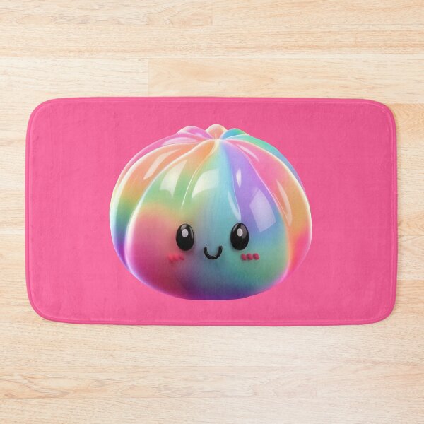 Item preview, Neon Rainbow Squishy Dumpling – Glossy Kawaii Stress Toy designed and sold by EmeraldeaArt.