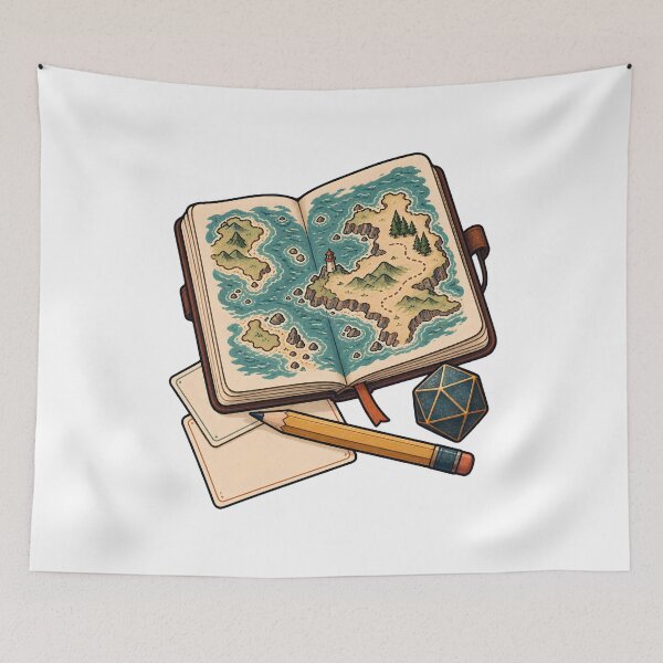 Item preview, Solo Journaling RPG Map Maker designed and sold by Philippa Shop.