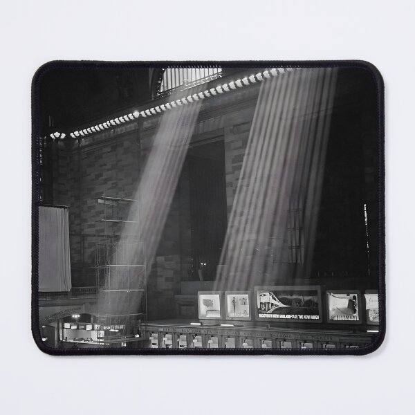 Item preview, After the storm, Sunbeams, Grand Central Station New York City black and white vintage photograph designed and sold by Astrid Arkhangelsky.