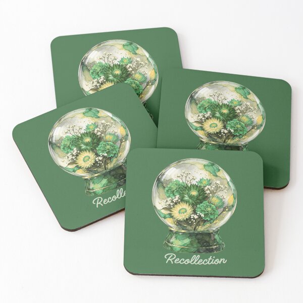 Item preview, Spring Green Strawflower Snow Globe designed and sold by lifeinspired4u.