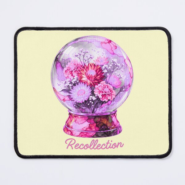 Item preview, Summer Pink Strawflower Snow Globe designed and sold by lifeinspired4u.