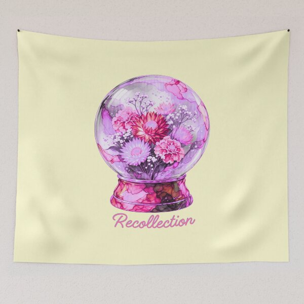 Item preview, Summer Pink Strawflower Snow Globe designed and sold by lifeinspired4u.