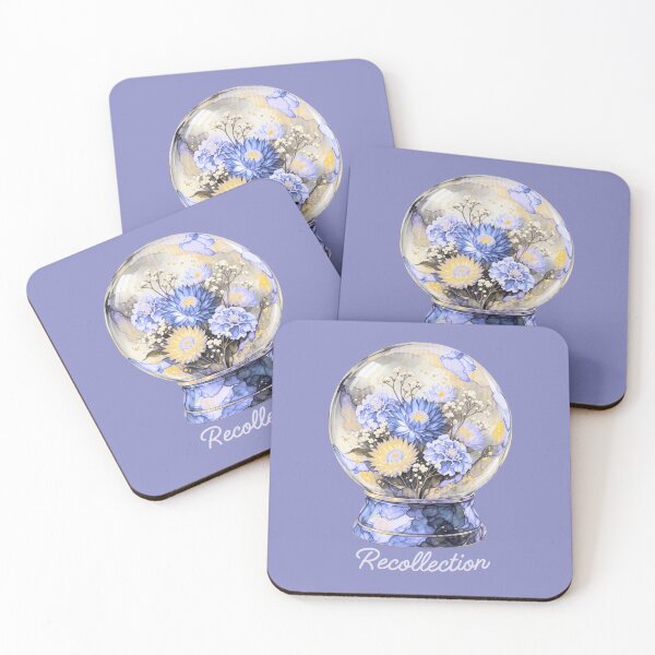 Item preview, Periwinkle Strawflower Snow Globe designed and sold by lifeinspired4u.