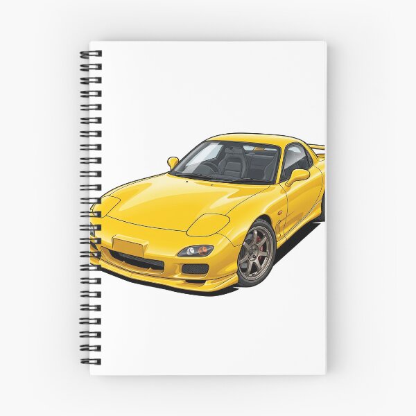 Item preview, 1993 Competition Yellow Mazda RX-7 FD3S Rotary JDM Sticker designed and sold by Fixnovaguide.