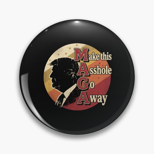Item preview, Vintage Anti-Trump MAGA Silhouette Parody - Make This Asshole  a way designed and sold by Designart68.
