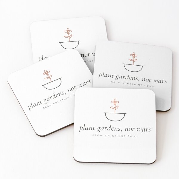 Item preview, Plant Gardens Not Wars Minimal Peace designed and sold by CataRedBubble.
