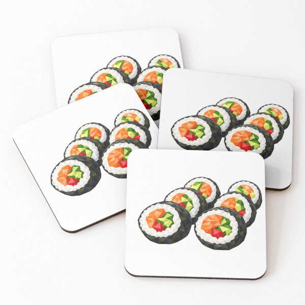 Item preview, Six geometric sushi rolls CRISAL designed and sold by danart7.