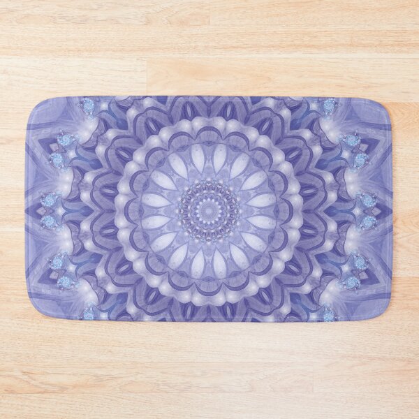 Item preview, Light Blue, Lavender and White Mandala 02 designed and sold by Kelly Dietrich Mandalas & Colorful Patterns.