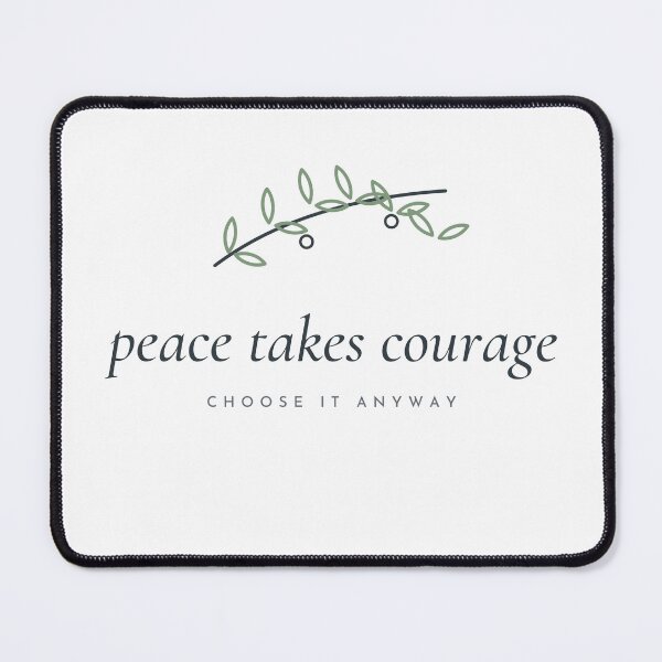 Item preview, Peace Takes Courage Minimal Olive Branch designed and sold by CataRedBubble.