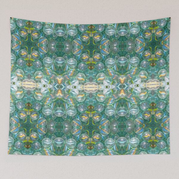Item preview, "Vintage Glass Marbles: Seamless Crystal Kaleidoscope" designed and sold by PicturePic.