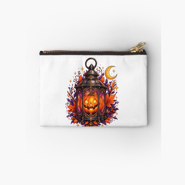 Item preview, Glowing Pumpkin in Ornate Gothic Lantern with Crescent Moon, Stars and Berries | Moonlit Witchy Halloween Art designed and sold by stillhereworks.