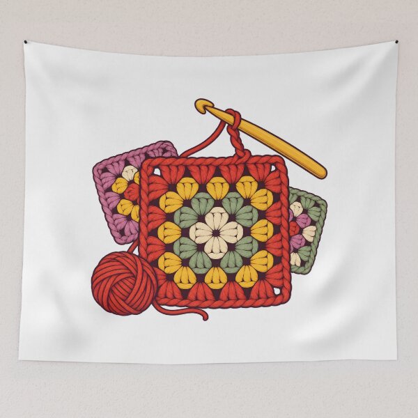 Item preview, Crochet Granny Square Color Stack designed and sold by Philippa Shop.