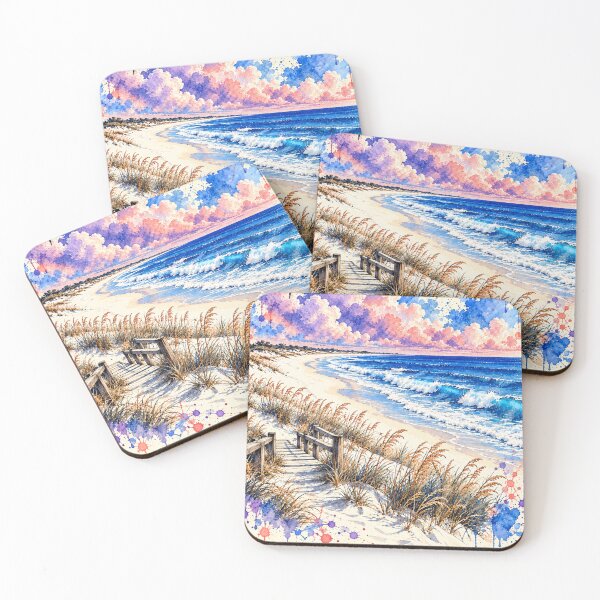 Item preview, Gulf Shores Alabama Vintage Beach Watercolor Art designed and sold by Eclipse 3699.