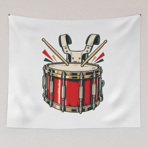 Item preview, Marching Snare Drummer Rhythm Badge designed and sold by Philippa Shop.