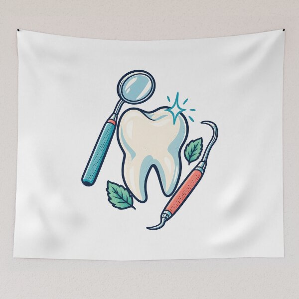 Item preview, Dental Hygienist Mirror And Scaler designed and sold by Philippa Shop.