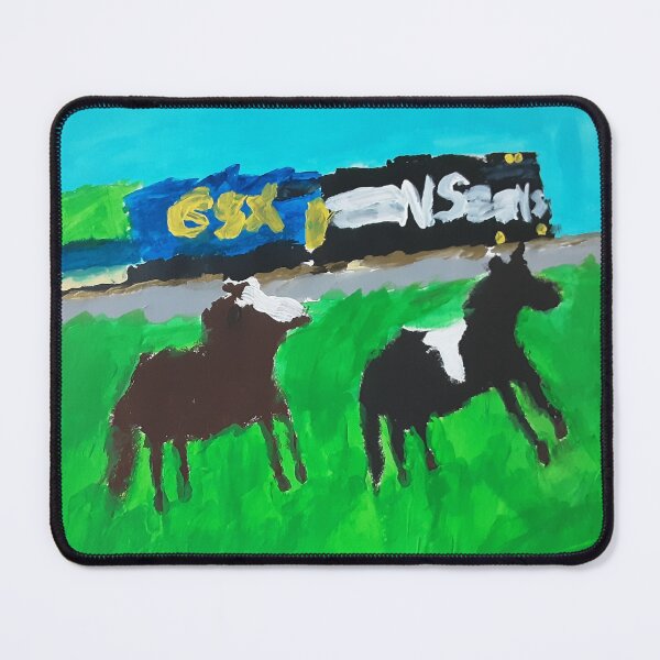 Item preview, Horses Running with Train designed and sold by CarletonGallery.