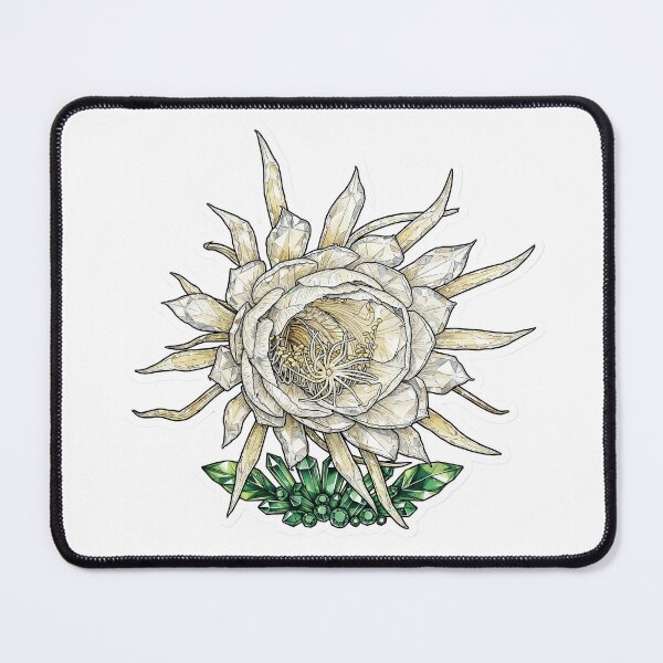 Item preview, Queen of the Night Crystal Sticker - Moon White Epiphyllum Real Color designed and sold by Crystal Critters .